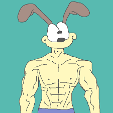 Check out odie1049's art on deviantart. Pixilart Muscles On Odie By Baddoodles