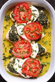 Basil Pesto Tomato Mozzarella Chicken Bake Julia S Album