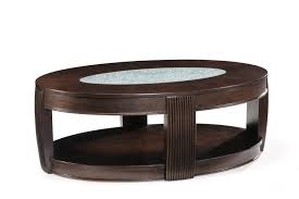 Amazon Com Magnussen T1738 Ino Burnt Umber Finish Wood And Glass Oval Cocktail Table Furnitur Coffee Table With Casters Wood Cocktail Table Coffee Table Wood