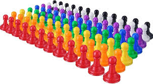 Amazon.com: Hestya 96 Pcs Board Game Pieces Multicolor Plastic Pawn Pieces  for Board Chess Components 1 Inch Pawns Tabletop Markers Arts and Crafts :  Toys & Games