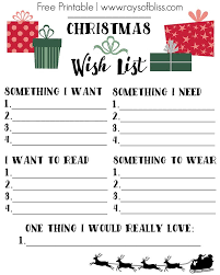 Christmas Wish List Free Printable Using The 4 Gift Rule Something You Want Need Read And Wear Kids Christmas List Christmas Wishes Christmas List Printable