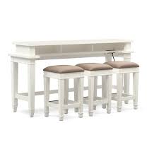 Waverly Sofa Table And 3 Stools Value City Furniture And Mattresses Wood Sofa Table Sofa Table Living Room Stools