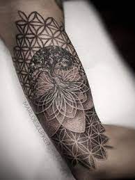 Tree Of Life Flower Of Life Treeoflife Floweroflife Dotwork Blackandgrey Mandala Geometr Geometric Sleeve Tattoo Flower Of Life Tattoo Tattoos For Guys