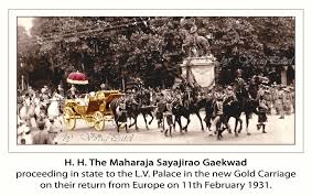 Maharaja Sayajirao Gaekwad III in gold ...