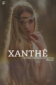 Xanthe Female Character Names Fantasy Names Girl Names