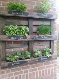 Pallet Als Kruidentuintje Krautergarten Palette Paletten Pflanzen Paletten Garten