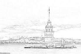 Kiz Kulesi Karakalem Cizimleri Resimler Cizim Resim