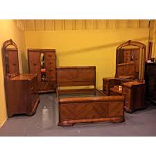 French style vintage bedroom set ebay. Image Of Art Deco 4 Piece Waterfall Anique Bedroom Set Waterfall Bedroom Set Art Deco Bedroom Furniture Waterfall Bedroom