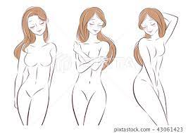cartoon nude woman - Stock Illustration [43061423] - PIXTA