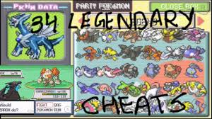 Pokemon Mega Light Platinium All 34 Legendary Cheat Codes Arceus Manaphy Giratina Etc Youtube