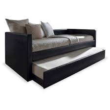 We're proud to offer sheets that are truly extra long to fit twin xl mattresses commonly found in college dorm rooms. Twin Reeve Modern And Contemporary Faux Leather Upholstered Daybed Bed Frame With Trundle Black Baxton Studio Target