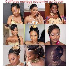Coiffures Mariage Coutumier Gabon Gabonese Wedding Hairstyle Traditionnal African Wedding Hairsty African Wedding Hairstyles African Wedding Wedding Hairstyles