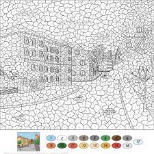 Old Town Street Color By Number From Color By Number Worksheets Category Select From 2526 Abstract Coloring Pages Coloring Pages Free Printable Coloring Pages