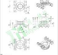 Bobbins | RM6 Flyback Transformer 4+4 Pins Coil Former ...