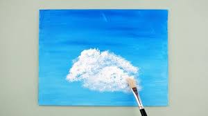 Today we paint a calm cloud in a blue sky with acrylic paints. 3 Ways To Paint Clouds Wikihow