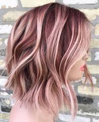 Medium Hair Color Ideas Shoulder Length Hairstyle For Female In 2019 Medium Hair Color Creative Hair Color Hair Color Rose Gold
