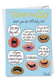 Sears let us respect gray hairs. Officially Old Sayings Cartoons Birthday Card Mike Shiell