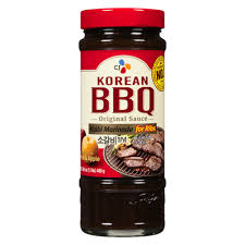 Volcanic stone ground corn*, sunflower*and/or safflower* oil, korean bbq seasoning* [cane sugar*,garlic powder*, sea salt, vinegar powder* . Voila Online Grocery Delivery Cj Korean Bbq Original Sauce Kalbi Marinade For Ribs 480 G