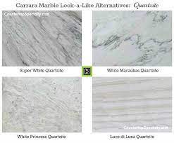 Which Granite Looks Like White Carrara Marble Countertop Colours Countertops Stone Countertops Kitchen