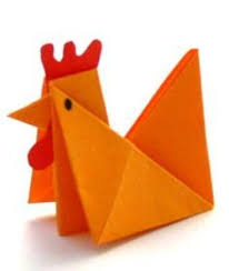 Huhn Hahn Ostern Hasen Basteln Origami Tiere Tiere Falten