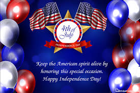 Meaningful independence day cards will be appreciated by your loved ones. Realistic Usa Independence Greeting Card Online