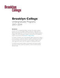 Http Www Brooklyn Cuny Edu Web Off Registrar 131011 2013 14 Undergraduate Bulletin Pdf