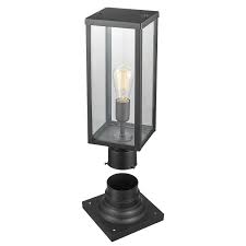 Shop Eastcod 1 Light Black Outdoor Lamp Post Light Fixture By Havenside Home Overstock 30533168