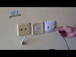 Wiring diagram for cat5 ethernet cable. How To Install Or To Replace A Phone Jack Outlet How To Change A Telephone Wall Jack Phone Jack Youtube