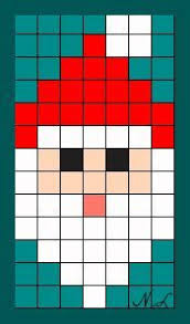 Cenefas, pixel art, game art, desenhos quadriculados auxiliam também no processo de. Pere Noel Pixel Art Noel Modeles De Point De Croix Image De Pixel