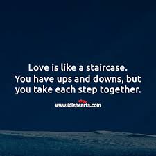 A touching and revealing road movie, 'the love stairs' tells the amazing story of this devoted man who carved 6,000 steps through the rocks with his own hands over 50 years, only to have his beloved wife reaching home safely. Love Is Like A Staircase You Have Ups And Downs But You Take Each Step Together Idlehearts