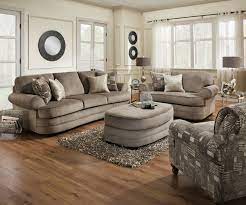 Grandstand Fawn Sofa And Chair 1 2 With Ottoman And Toss Pillows Beautyrest By Simmons 1099 00 Sofa 4 Piece Living Room Set Furniture Living Room Sets