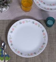 Livingware Tangerine Garden Opal Ware Dinner Plate Set Of 6 By Corelle