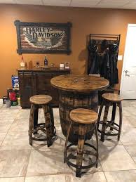 No Man Cave Or Bar Area Would Not Be Complete With Out A Set Like This This Pub Table Set Is Made From 2 Reclaimed In 2020 Pub Table Sets Pub