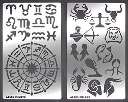 A printable stencil is a template that can be used to imprint patterns and designs onto another surface. Buy Aleks Melnyk 29 Metal Journal Stencils Zodiac Signs Astrology Stainless Steel Stencils Kit 2 Pcs Template Tool For Wood Burning Pyrography And Engraving Scrapbooking Crafting Diy Online In Taiwan B07b9k5zzx