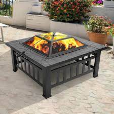 2 3 poolabdeckung begehbar verschiebung querseitig. Merax Feuerschale Alectrona Feuerstelle Mit Grillrost 3 In 1 Funkenschutz Fire Pit Fur Bbq Heizung Garten Terrasse Metall Feuerkorb Online Kaufen Otto