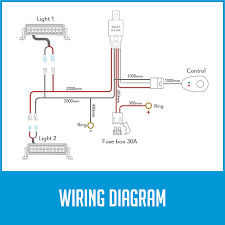 Convert fluorescent to led wiring diagram. Wiring Loom Power Harness For 2x Led Work Driving Light Bar 12v 40a Switch Relay 686494501041 Ebay