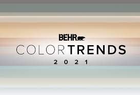 Behr recently came out with the colour trends for 2021. 2021 Professional Paint Color Trends Palette Behr Pro