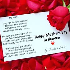 Lord, i ask that you give this bouquet of beautiful flowers to her and please tell her that i love her with all on this day, we hope that the angels up there in heaven are rejoicing and celebrating your day, happy birthday! Happy Mothers Day To A Mom In Heaven Design Corral