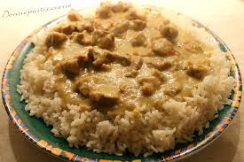 Polpette di pane con mozzarella e pancetta. Bocconcini Di Maiale Al Curry Con Riso Donnepasticcione