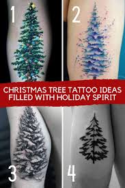 I might have a thing for bats. 43 Christmas Tree Tattoo Ideas Filled With Holiday Spirit Tattooglee