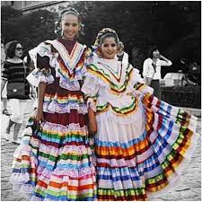 Vtg embroidered mexican dress puebla bright floral red cotton traditional minitop rated seller. Mexican Girls In Traditional Dresses Traditional Mexican Dress Mexican Dresses Traditional Fashion