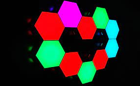These touch hexagon lights panels are best for wall light panels. Hexagon Wall Light With Remote Control Smart Touch Modular Led Light Wall Panel Rgb Night Light Diy Geometry Splicing Quantum Light For Home Hallway Office Hotel Bar Festive Gift Pack Of 6