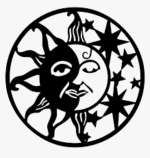 When the moon moves between earth and the sun, the side facing earth is completely dark. Half Sun Half Moon Metal Sign Half Moon Half Sun Hd Png Download Transparent Png Image Pngitem
