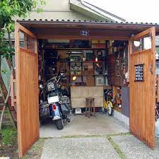 部屋全体 ツーバイフォー セルフビルド ハーレーダビッドソン バイクガレージ などのインテリア実例 2016 06 06 19 00 39 roomclip ルームクリップ バイクガレージ ガレージ diy 小屋作り