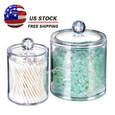 Buy bathroom decorative apothecary jars and get the best deals at the lowest prices on ebay! Bathroom Storage And Organization Home Home Apothecary Jars Bathroom Clear Plastic Acrylic For Cotton Balls Cotton Swabs Q Tips Cotton Rounds Makeup Pads Storage Canister Sheechung Qtip Holder Dispenser Set Canisters Kopa Or Kr