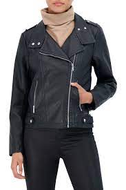 Sebby Collection Asymmetrical Faux Leather Jacket Black At Nordstrom Rack Leather Jacket Faux Leather Jackets Faux Leather Moto Jacket