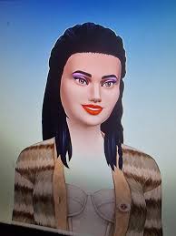 Had a science baby with the Grim Reaper. My partner lovingly named her 😂 I  aged her up in cas to see what she would look like. 1st pic is her. 2nd