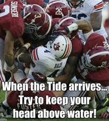 Oh Yes When The Tide Arrives They Mean Business Check This Out Too Rolltidewareagle Alabama Crimson Tide Football Crimson Tide Fans Alabama Crimson Tide