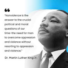 Nonviolence is the answer to the crucial political and moral questions of  our time-the need for man to overcome oppression and violence without  resorting to oppression and violence." #mlk #MLKDay