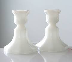 Save on crafts has a wide selection of containers, bowls, & flower vases at discounted prices. Milk Glass Candlestick Holders Glass Candlestick Holders Glass Candlesticks Milk Glass Candle Holder